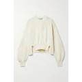 Stella McCartney - Cropped Ribbed Cotton Sweater - Neutral - IT38