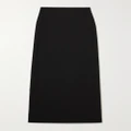 WARDROBE.NYC - Grain De Poudre Wool Maxi Skirt - Black - x small