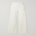 Clio Peppiatt - Stretch-crepe Wide-leg Pants - Ivory - x large