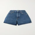 AGOLDE - Parker Long Clean Organic Denim Shorts - Dark denim - 24