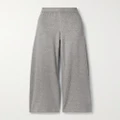 Suzie Kondi - Zephyra Cotton-blend Terry Flared Track Pants - Gray - medium