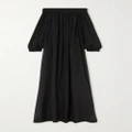 Alaïa - Archetypes Off-the-shouder Checked Jacquard Maxi Dress - Black - FR36