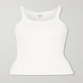 RE/DONE - Ribbed Cotton-jersey Tank - White - x small