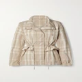 Burberry - Checked Twill Jacket - Beige - UK 4