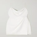 Halfpenny London - Maisie Draped Satin Mini Dress - White - 2