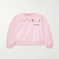 Balenciaga - Printed Cotton-jersey Sweatshirt - Baby pink - XS