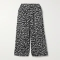 Balenciaga - Printed Poplin Pajama Pants - Black - FR36
