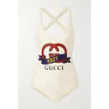 Gucci - Printed Swimsuit - White - M