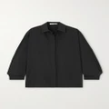 The Row - Sisella Oversized Silk And Wool-blend Shirt - Black - medium