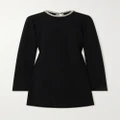 Stella McCartney - + Net Sustain Crystal-embellished Open-back Stretch-crepe Mini Dress - Black - IT46