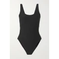 Anine Bing - Jace Textured Recycled Swimsuit - Black - x small