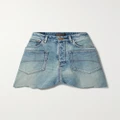 Balenciaga - Distressed Denim Mini Skirt - Light denim - FR36