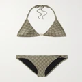 Gucci - Embellished Printed Bikini - Beige - XS