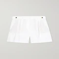 Loro Piana - Antigua Linen Shorts - White - IT38