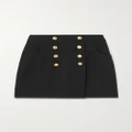 Gucci - Embellished Silk And Wool-blend Cady Mini Skirt - Black - IT40