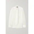 Versace - Icons Satin-jacquard Shirt - White - IT50