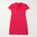 Balenciaga - Printed Crepe Midi Dress - Pink - FR36