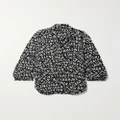Balenciaga - Printed Crepe Shirt - Black - FR36