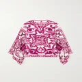 Dolce & Gabbana - Printed Silk-blend Blouse - Pink - IT38
