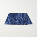 PUCCI - Pleated Printed Denim Mini Skirt - Blue - IT42