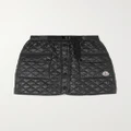 Moncler - Quilted Padded Webbing-trimmed Shell Mini Skirt - Black - IT38