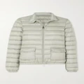 Moncler - Lans Quilted Metallic Shell Down Jacket - Silver - 0