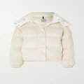 Moncler - Daos Hooded Quilted Padded Fleece Down Jacket - White - 2