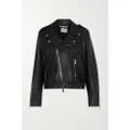 Stella McCartney - + Net Sustain Recycled-vegetarian Leather Biker Jacket - Black - IT36