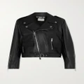 Stella McCartney - + Net Sustain Recycled-vegetarian Leather Biker Jacket - Black - IT42