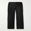 The Row - Flame Wool And Silk-blend Straight-leg Pants - Black - US2