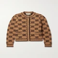 Gucci - Wool Bouclé-jacquard Cardigan - Brown - S