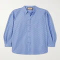 Gucci - Gg Supreme Cotton Oxford-jacquard Shirt - Light blue - IT40