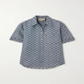 Gucci - Denim-jacquard Shirt - Blue - IT42