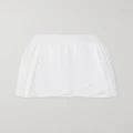 Alo Yoga - Aces Wrap-effect Pleated Stretch Tennis Skirt - White - xx small