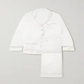Olivia von Halle - Coco Silk-satin Pajama Set - Ivory - medium
