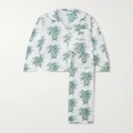 Desmond & Dempsey - + Net Sustain Howie Printed Organic Cotton Pajama Set - Green - x small