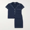 Eberjey - Gisele Stretch-modal Jersey Pajama Set - Navy - x small
