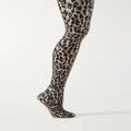 Wolford - Josey 20 Denier Leopard-print Tights - Leopard print - large