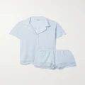 Eberjey - Malou Lace-trimmed Stretch-tencel Modal Jersey Pajama Set - Blue - x small