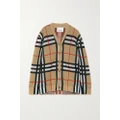 Burberry - Checked Knitted Cardigan - Brown - xx small