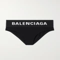 Balenciaga - Jacquard-trimmed Stretch-jersey Briefs - Black - S
