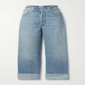 Citizens of Humanity - + Net Sustain Ayla Baggy Cuffed Crop High-rise Wide-leg Organic Jeans - Light blue - 27