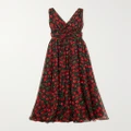 Dolce & Gabbana - Gathered Printed Silk-blend Chiffon Maxi Dress - IT38