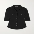 James Perse - Slub Supima Cotton Shirt - Black - 2