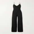 Ralph Lauren Collection - Twist-front Stretch-jersey Wide-leg Jumpsuit - Black - xx small