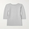 Norma Kamali - Cotton-blend Jersey Mini Dress - Light gray - xx small
