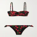 Dolce & Gabbana - Printed Balconette Bikini - Red - 5