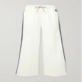 Gucci - Appliquéd Webbing-trimmed Jersey-jacquard Track Pants - White - XXS