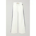 Gucci - Appliquéd Webbing-trimmed Jersey-jacquard Track Pants - White - S
