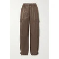 Brunello Cucinelli - Utility Leather Cargo Pants - Brown - IT42